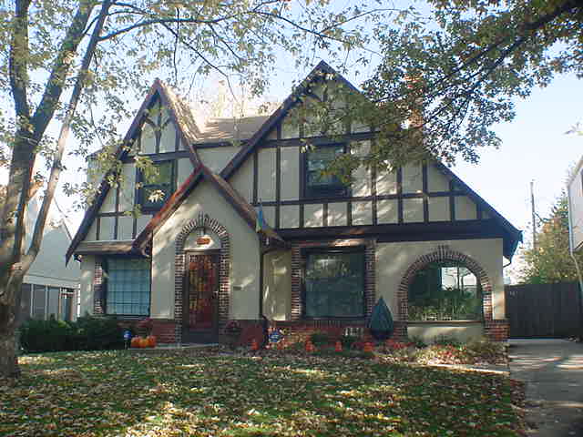 Tudor style house in Rockhill Gardens neighborhood